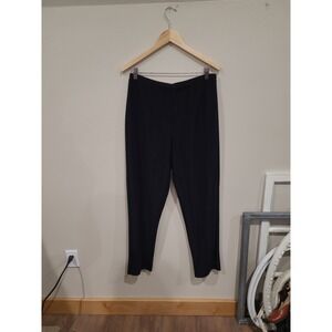 Susan Graver Essentials Women SZ L Black pull on comfort leisure pant‎ casual